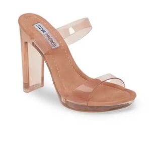 New and never worn clear heels